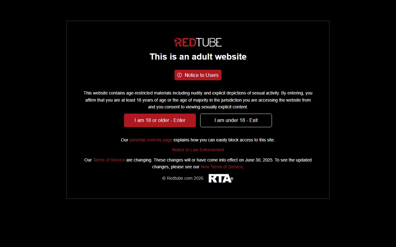 Screenshot of Redtube